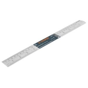 Regla 30 cm De Acero Inoxidable Con Tabla De Conversiones