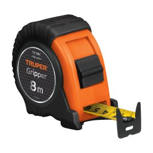 Flexómetro Gripper De 8 Metros Anti-Impacto. Uso Profesional