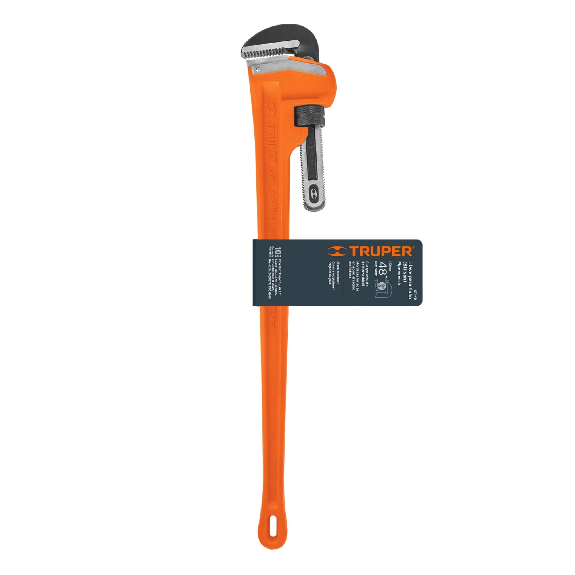 Llave De Tubo Industrial 48" (122 cm) Con Apertura 12.7 cm - Imagen 2