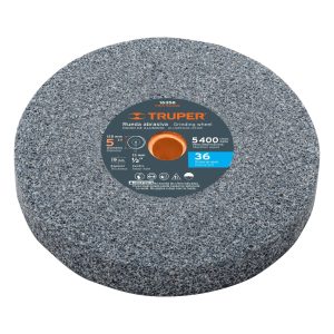 Piedra Abrasiva De 5" Para Esmeril Grano 36 Espesor 3/4"