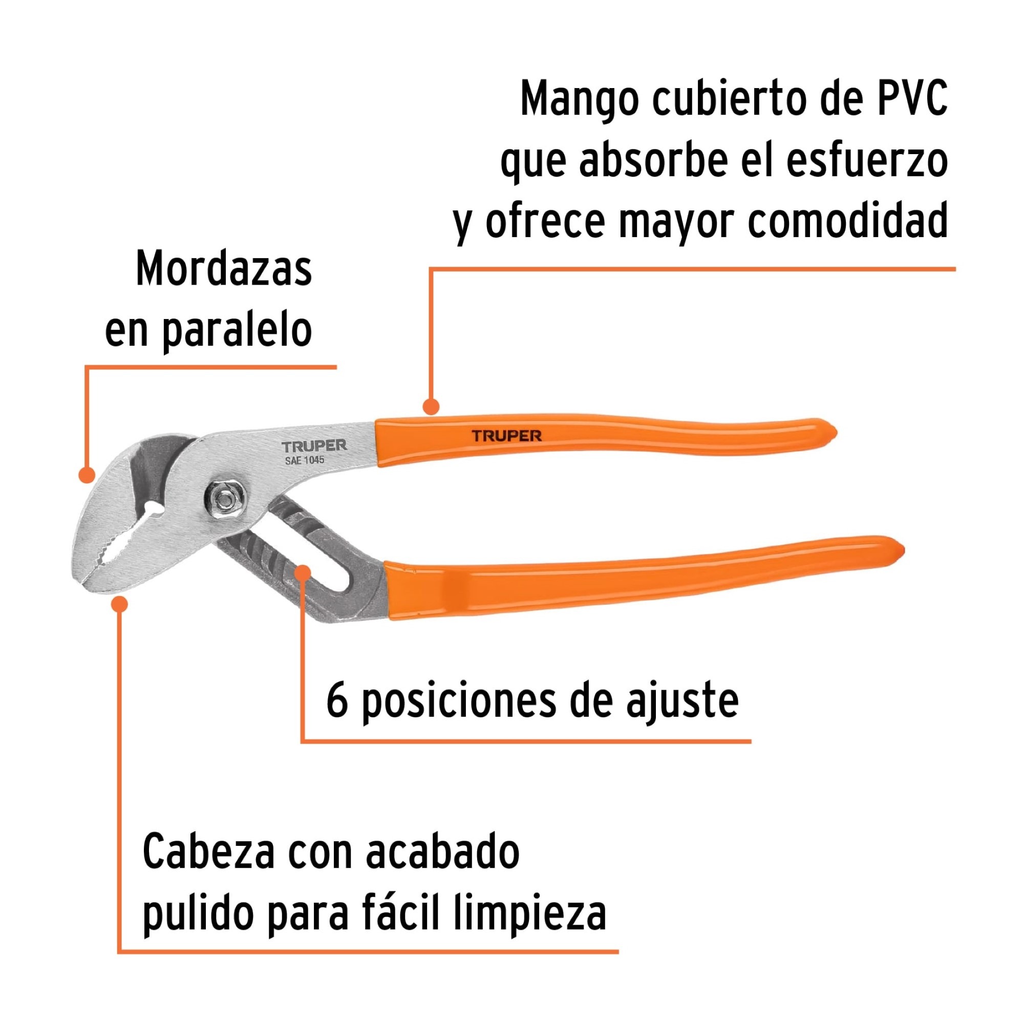 Alicate Pico Loro De Extensión Profesional De 10" - Imagen 3