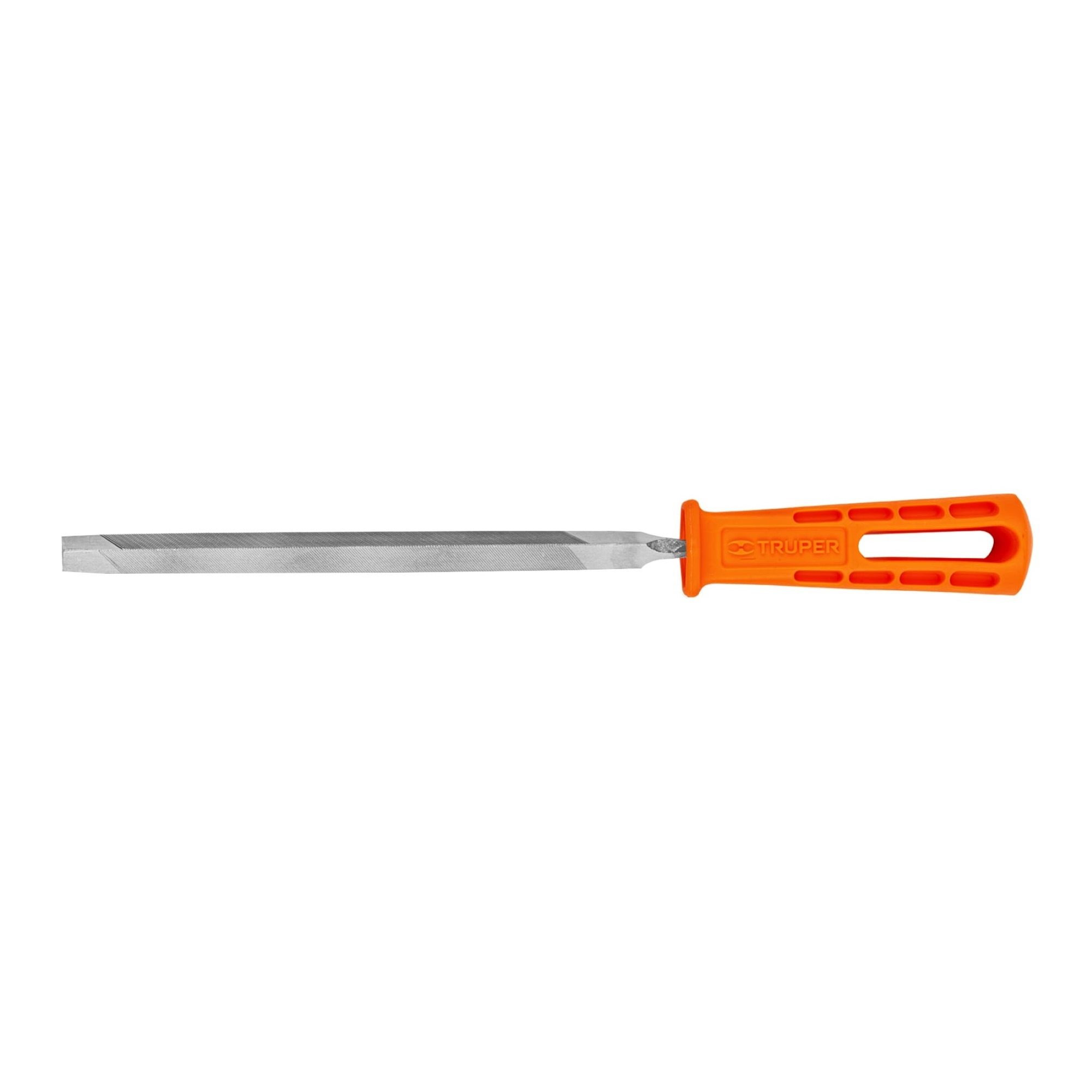 Lima Triangular Pesada Bastarda De 7". Mango Ergonómico