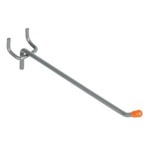 Gancho Recto De 15 cm Para Panel Ranurado. Con Punta De Goma