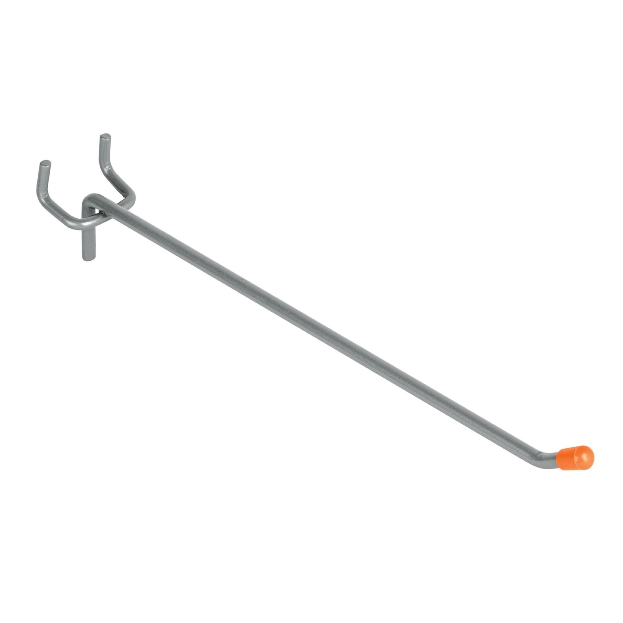 Gancho Recto De 20 cm Para Panel Ranurado. Con Punta De Goma