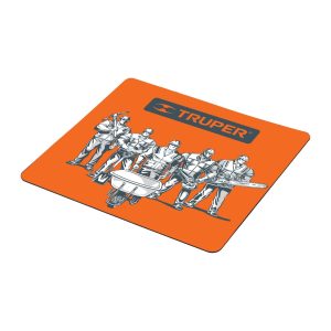 Mouse Pad 21.5 cm de largo y 19.5 cm de ancho. Logo