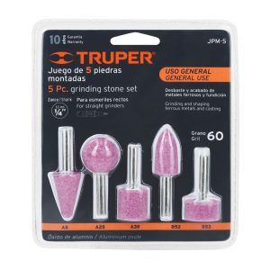 Juego De 5 Puntas Montadas Para Esmeril. Zanco 1/4"