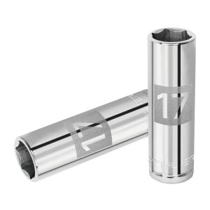 Copa Estándar Larga 17 mm De 6 Puntas Cuadrante De 1/2"