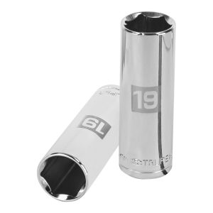 Copa Estándar Larga 19 mm De 6 Puntas Cuadrante De 1/2"