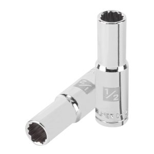 Copa Estándar Larga 1/2" De 12 Puntas Cuadrante De 1/2"