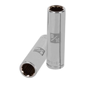 Copa Estándar Larga 9/16" De 12 Puntas Cuadrante De 1/2"