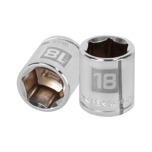 Copa Estándar 18 mm De 6 Puntas Cuadrante De 3/8"