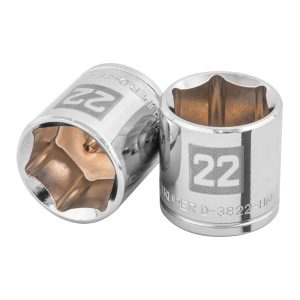 Copa Estándar 22 mm De 6 Puntas Cuadrante De 3/8"