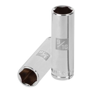 Copa Estándar Larga 9/16" De 6 Puntas Cuadrante De 3/8"