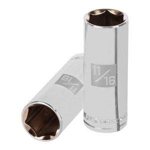 Copa Estándar Larga 11/16" De 6 Puntas Cuadrante De 3/8"