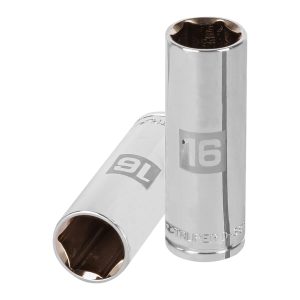 Copa Estándar Larga 16 mm De 6 Puntas. Cuadrante De 3/8"