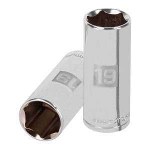 Copa Estándar Larga 19 mm De 6 Puntas. Cuadrante De 3/8"