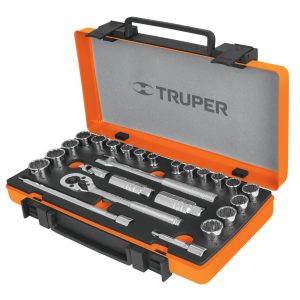 Juego De Copas Mixtas Con 25 Piezas Cuadrante De 3/8"