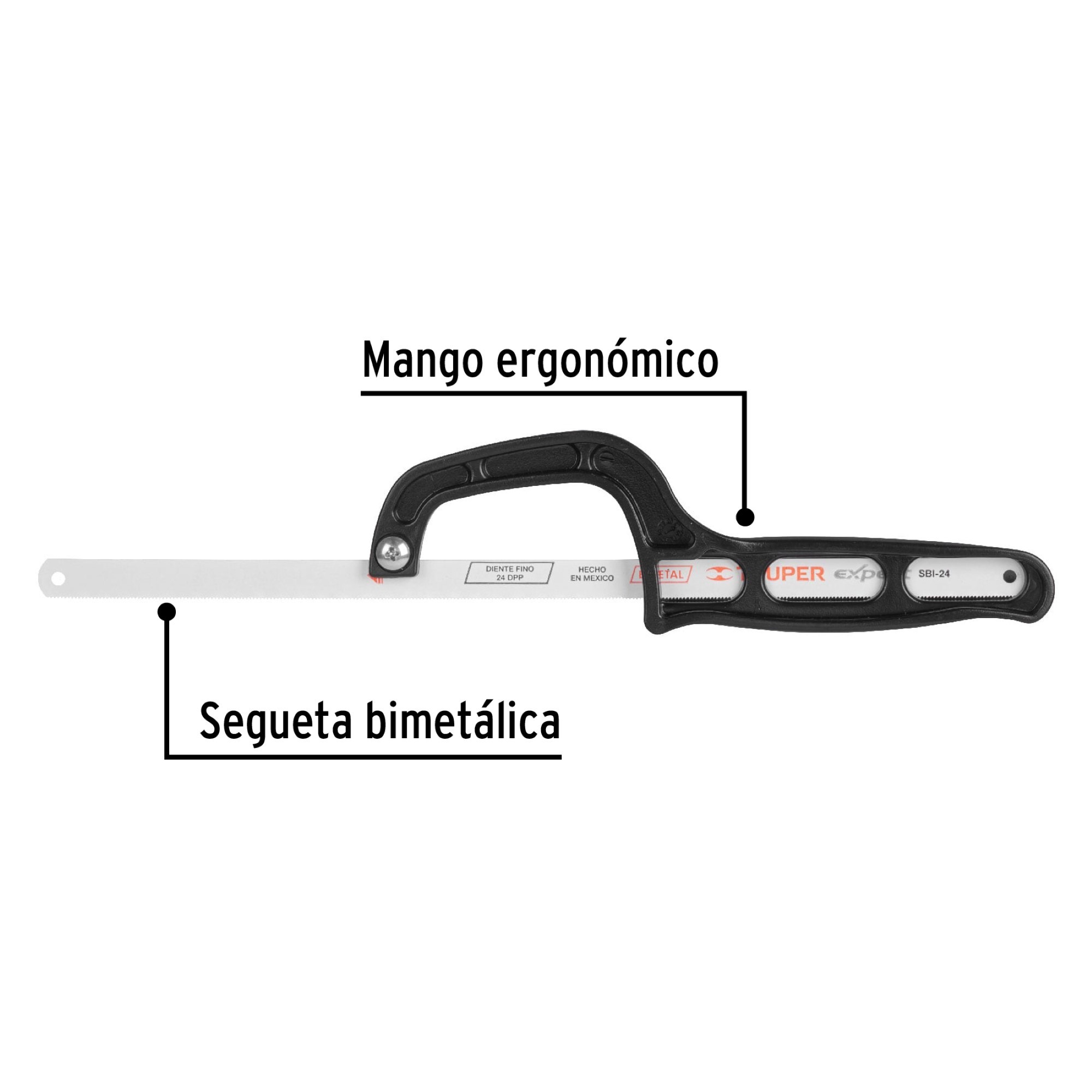 Mini Marco De Plástico Para Segueta. Incluye Segueta De 12" - Imagen 3