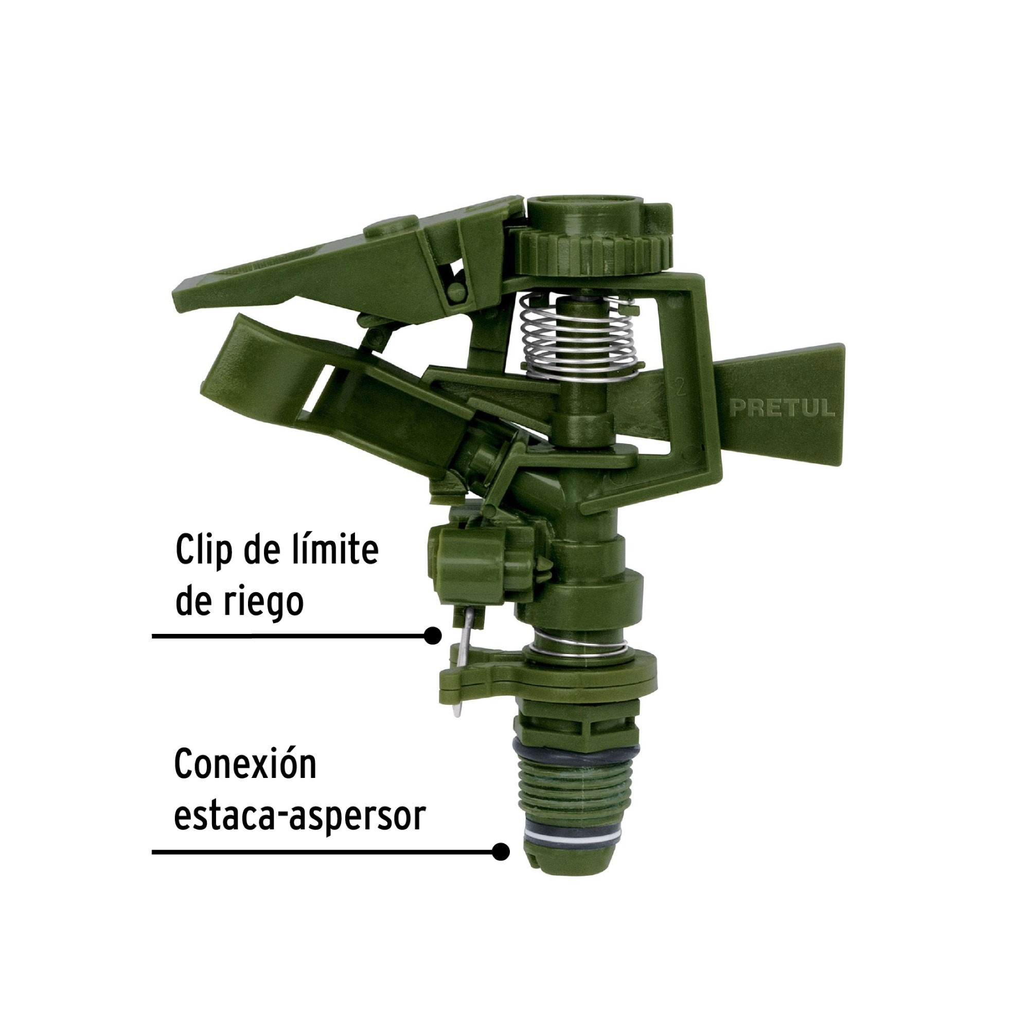 Aspersor De Riego 360° Sin Estaca Área De 16 Metros - Imagen 4
