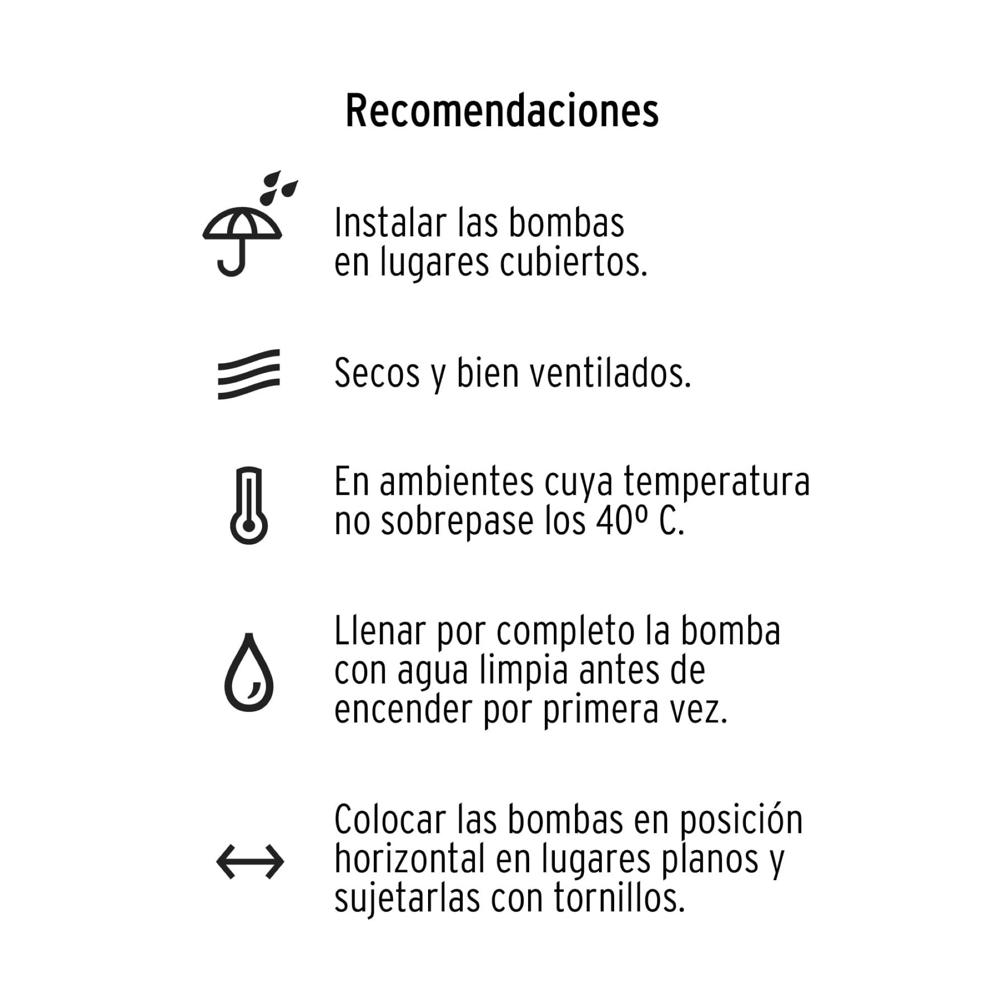 Bomba Hidroneumática Periférica De 1/2 HP Capacidad 50 L - Imagen 5
