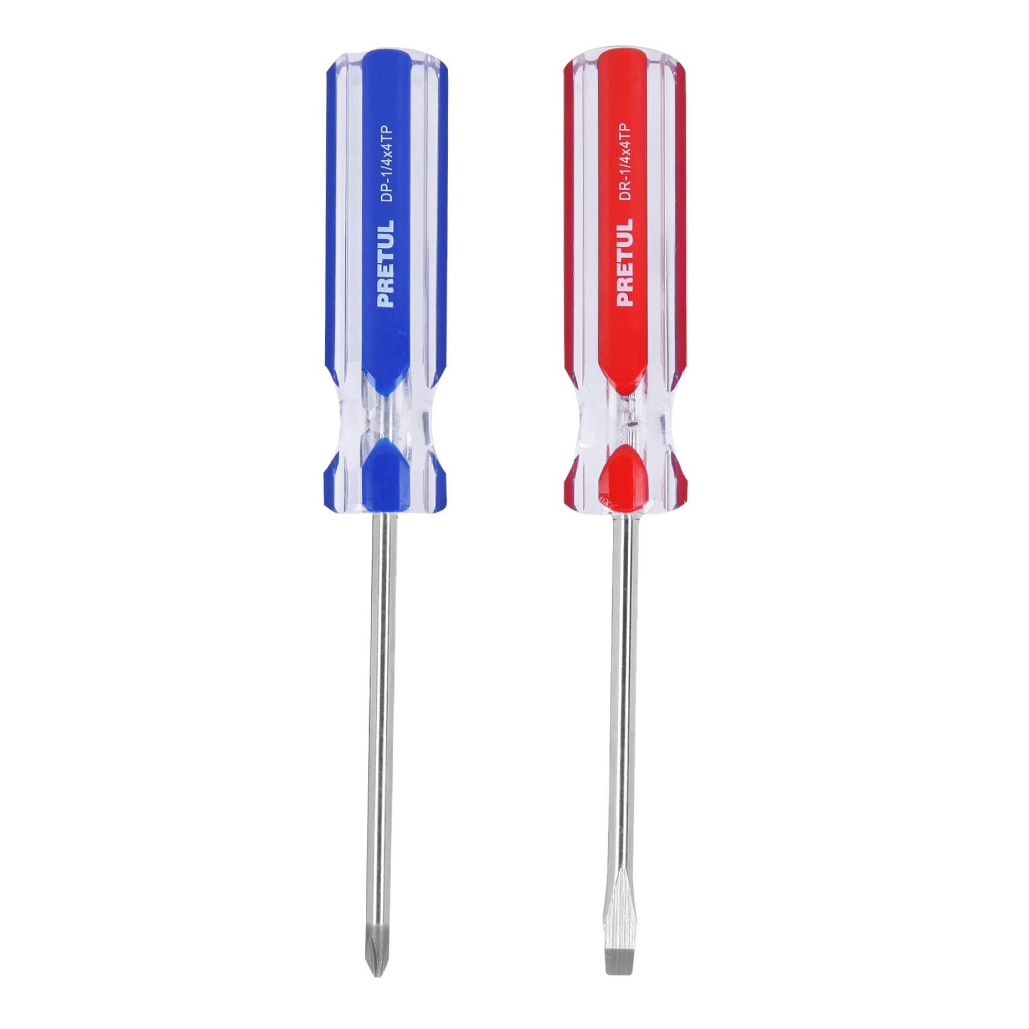 Juego De 2 Destornilladores De 1/4" Mango De Pvc