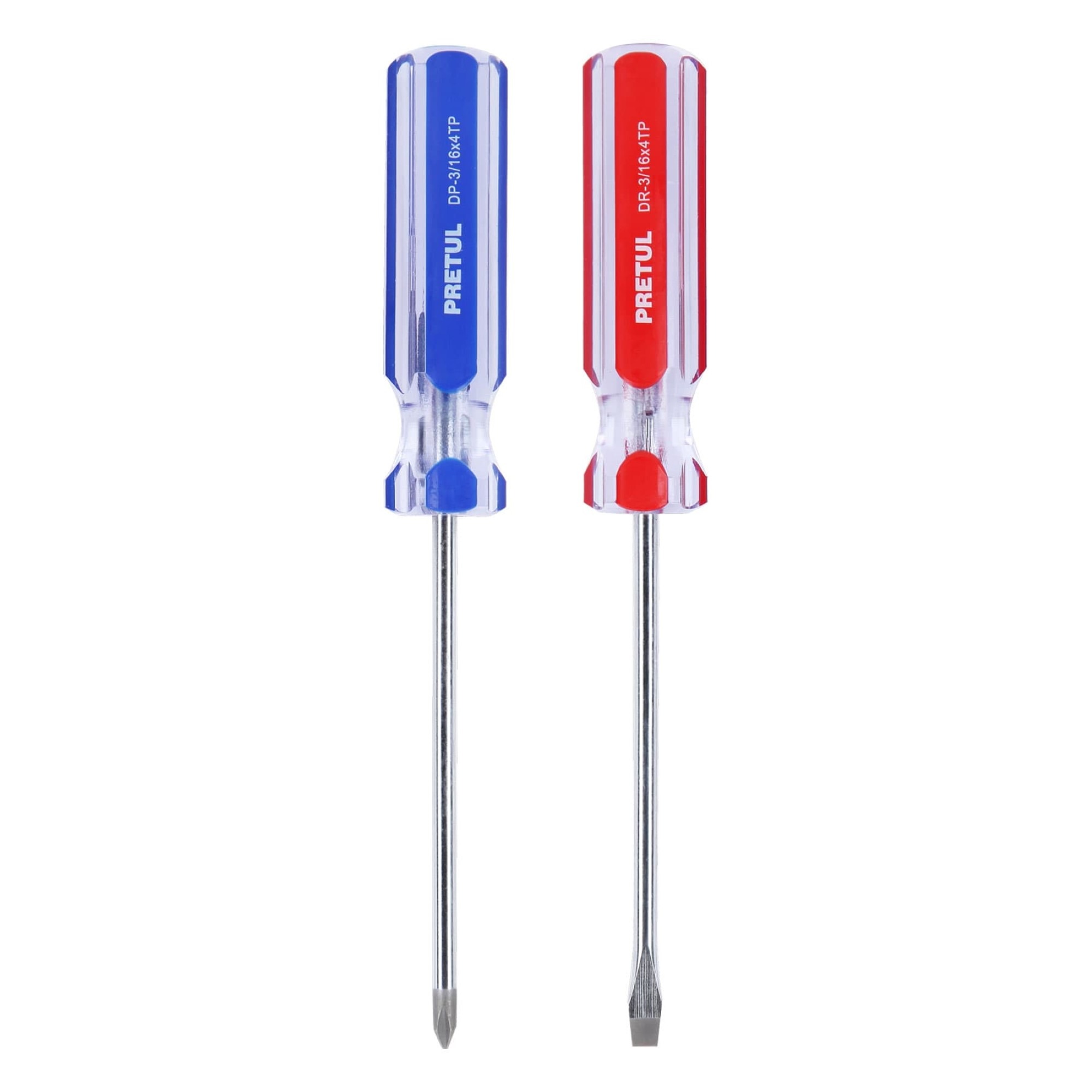 Juego De 2 Destornilladores De 3/16" Mango De Pvc