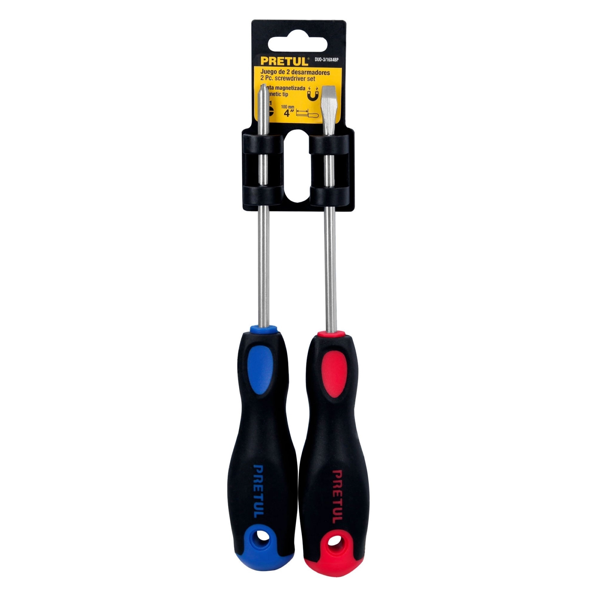 Juego De 2 Destornilladores De 3/16" Mango Comfort Grip - Imagen 2