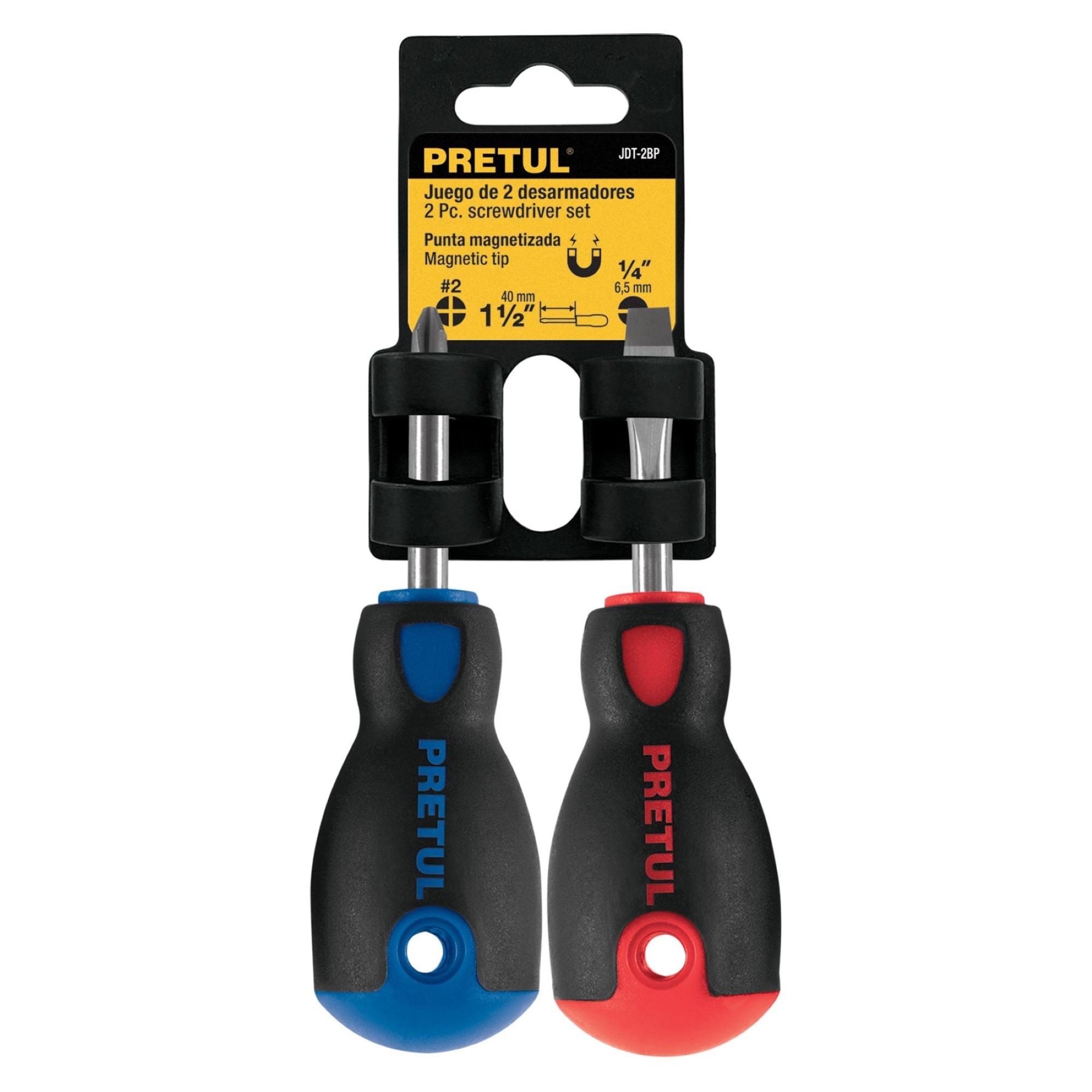 Juego De 2 Mini Destornilladores De 1/4" Mango Comfort Grip - Imagen 2