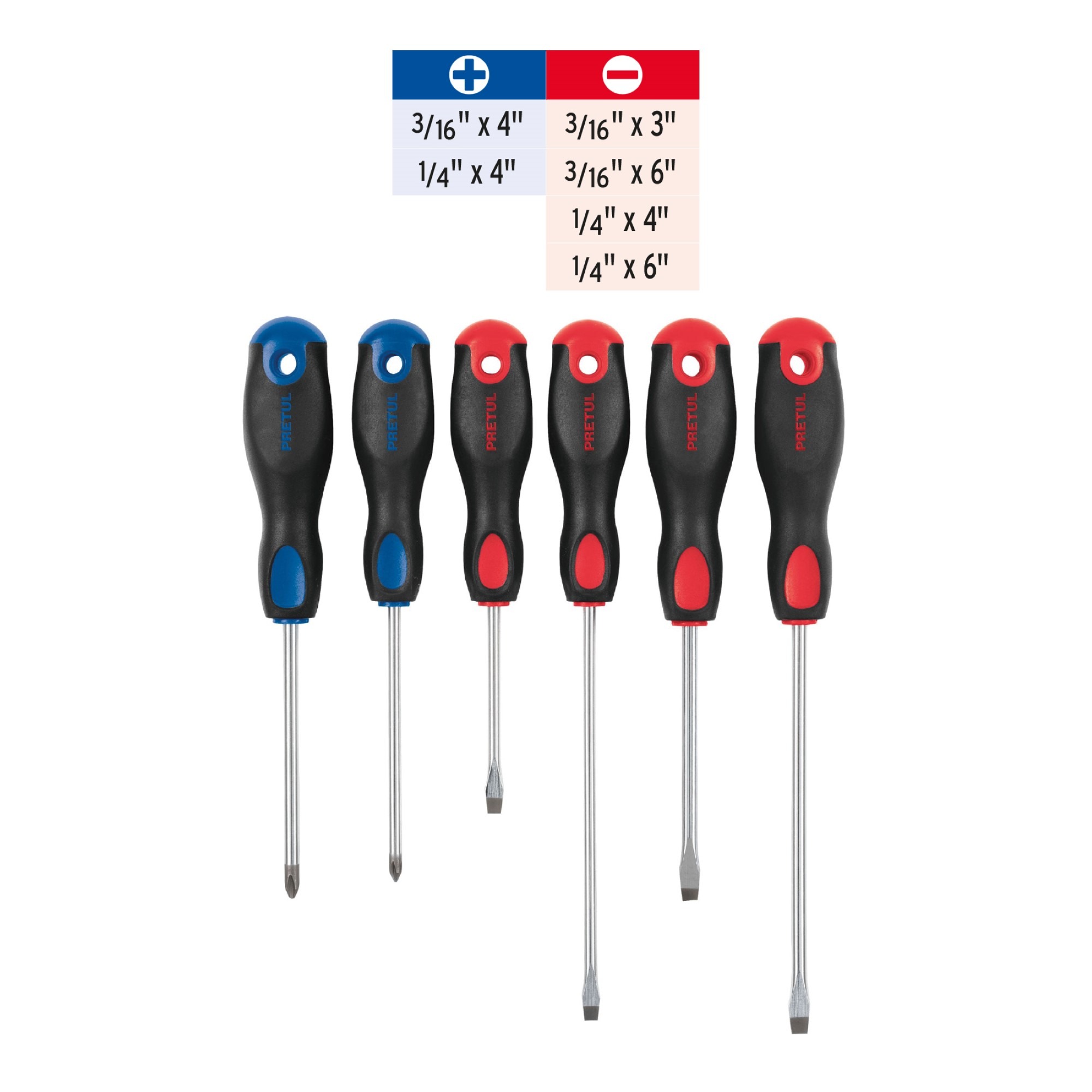 Juego De 6 Destornilladores Comfort Grip Con Puntas Magnéticas - Imagen 4