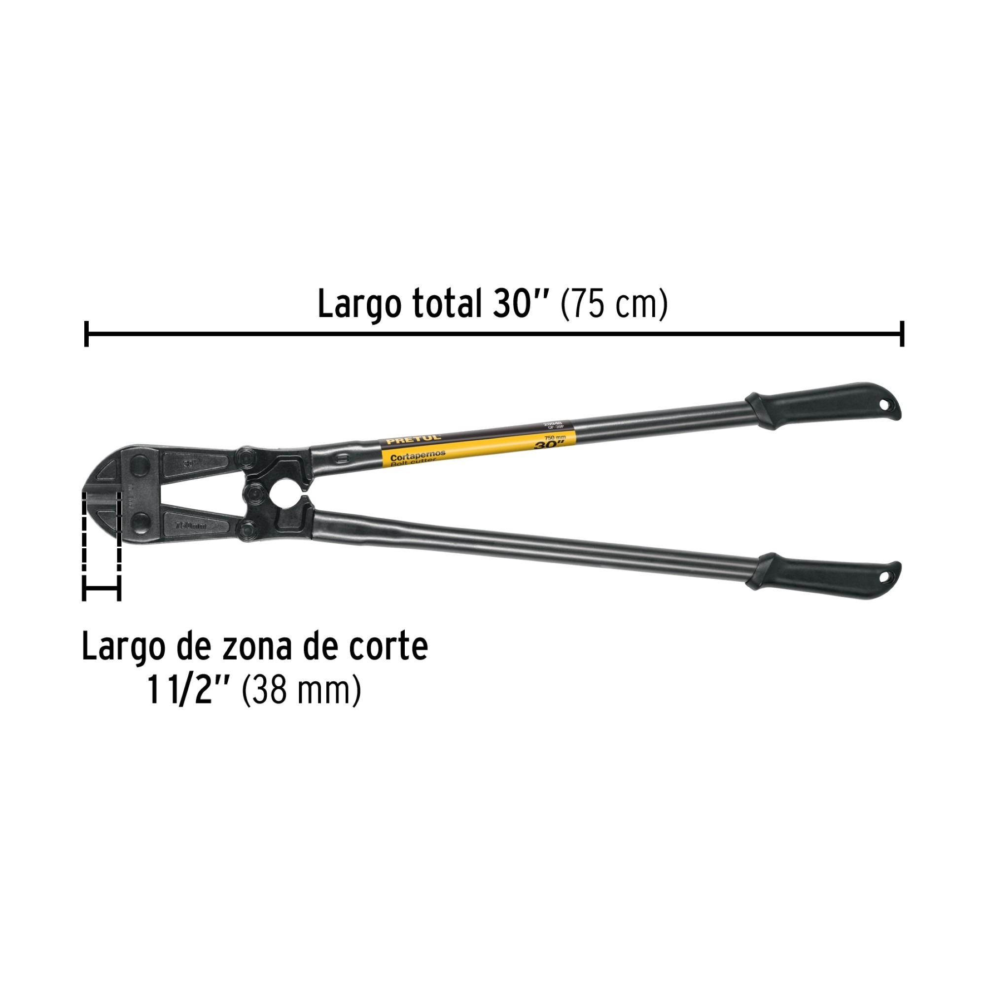 Cizalla Tubular Corta Pernos De 1/2" Y Largo De 75 cm - Imagen 4