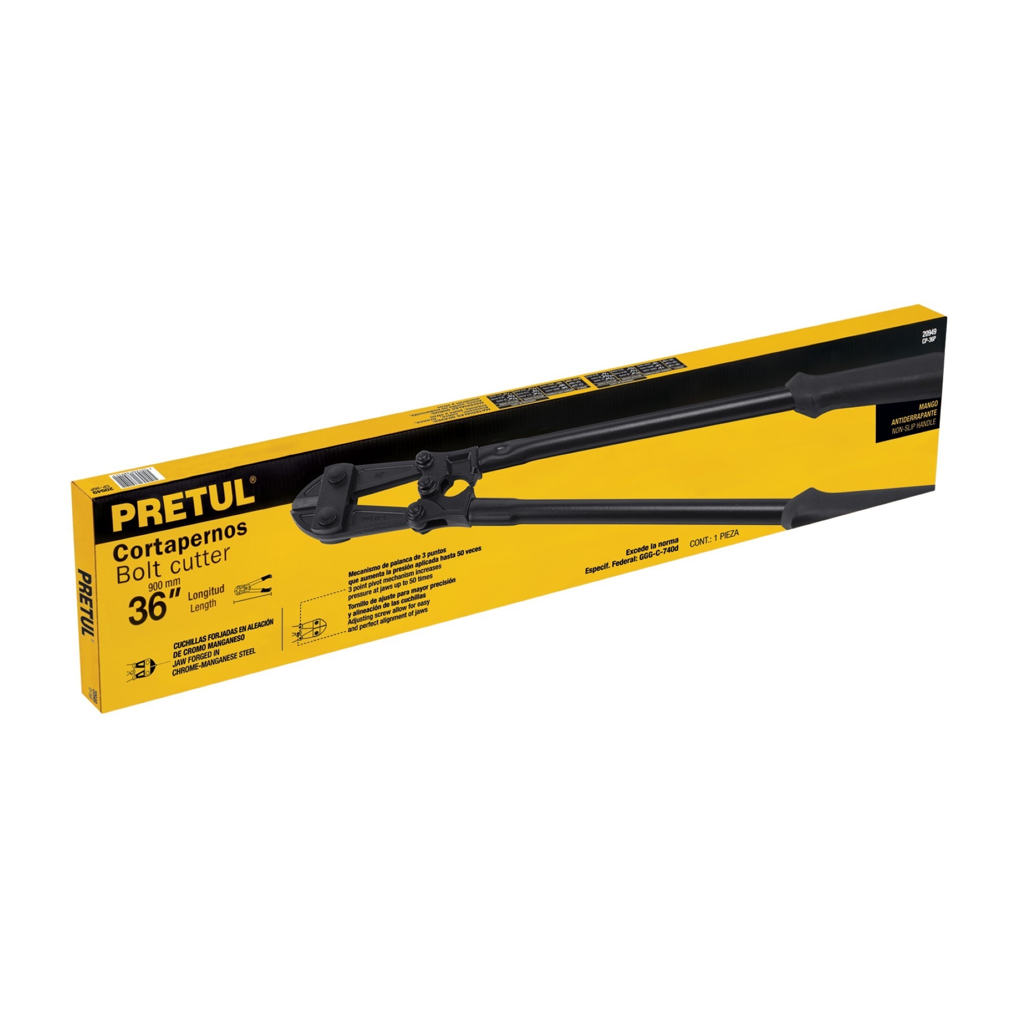 Cizalla Tubular Corta Pernos De 9/16" Y Largo De 90 cm - Imagen 2