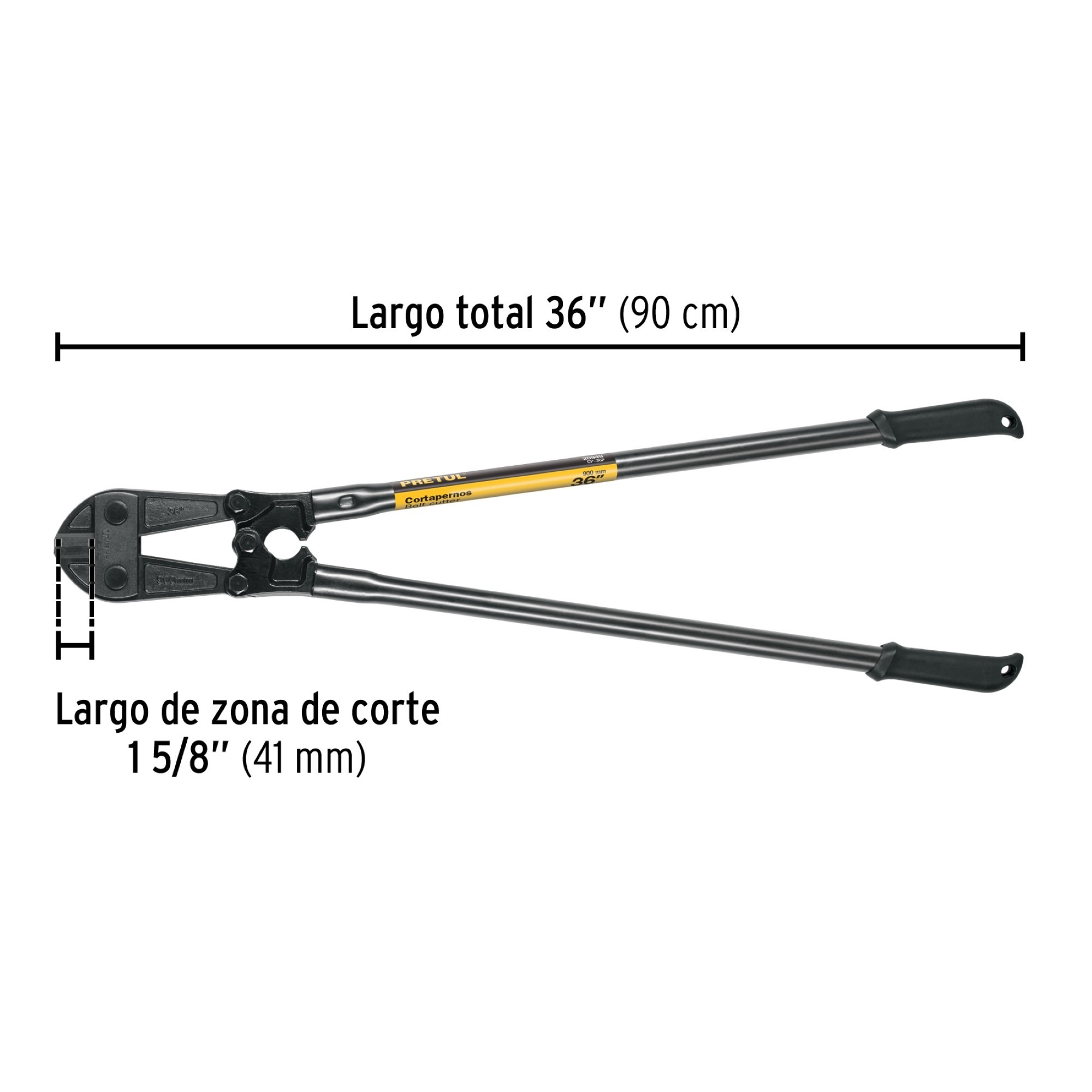 Cizalla Tubular Corta Pernos De 9/16" Y Largo De 90 cm - Imagen 4