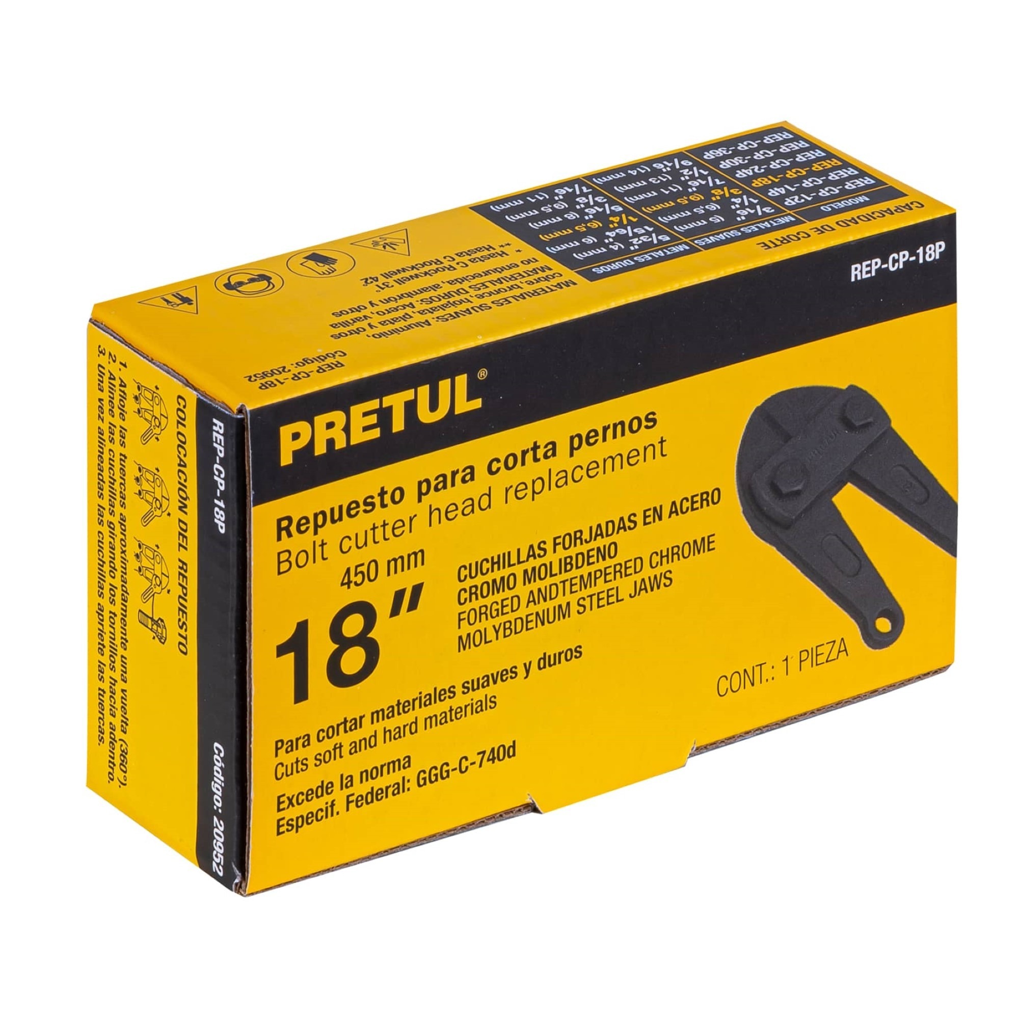 Cuchilla 3/8" De Repuesto Para Cizalla Cp-18P - Imagen 2