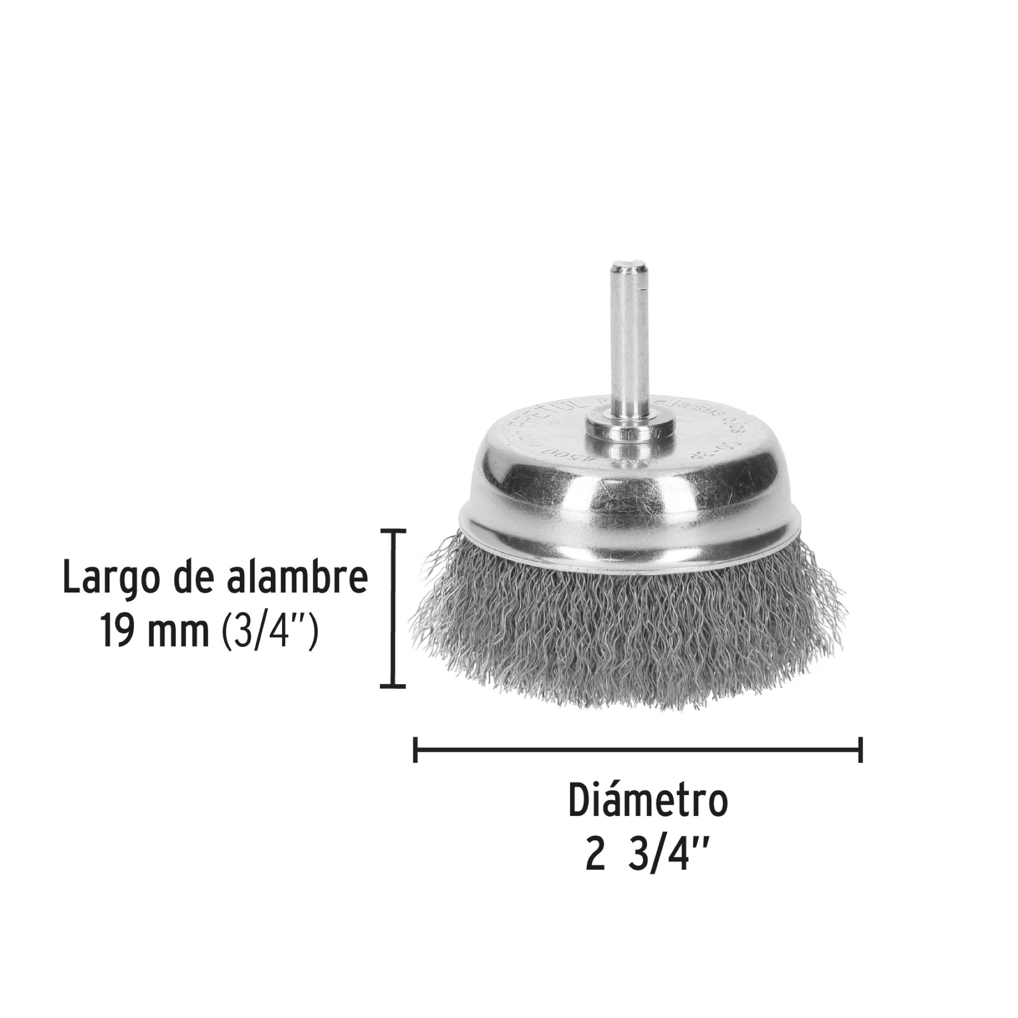 Grata Copa De 2.3/4" Alambre Grueso - Imagen 4