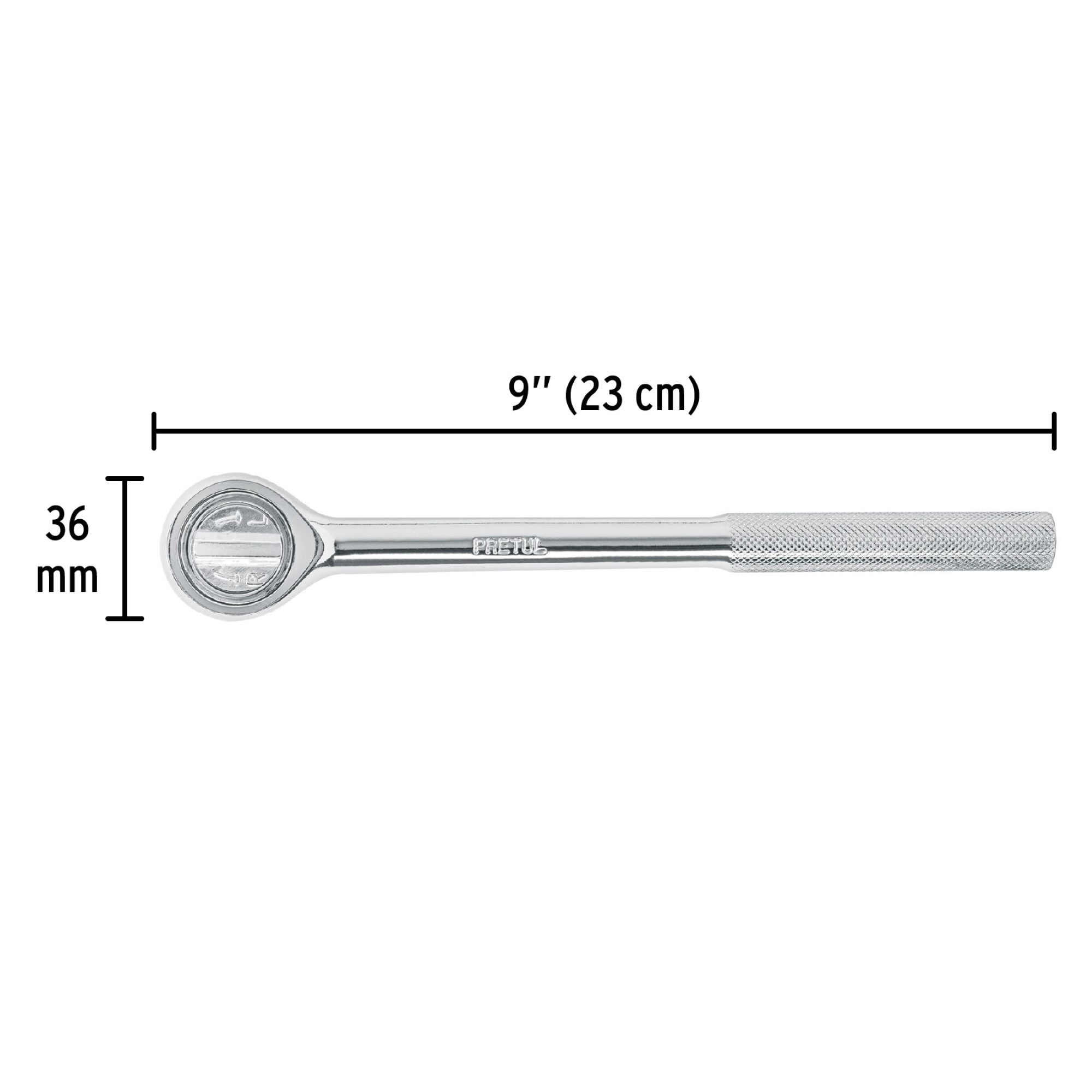 Ratchet De Acero Al Carbono De 1/2" Cabeza De Redonda - Imagen 4