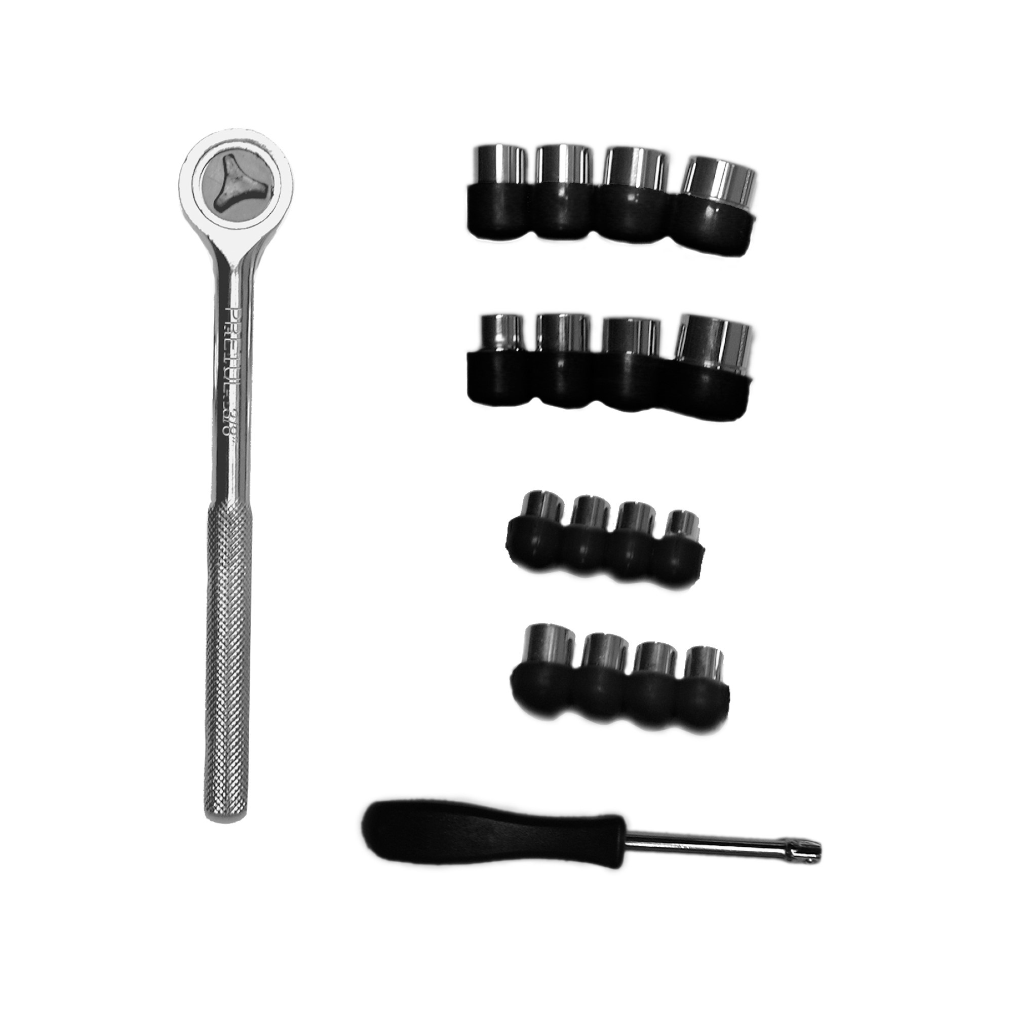 Juego De Copas Y Ratchet 21 Piezas. Cuadrante 1/4" Y 3/8" - Imagen 3