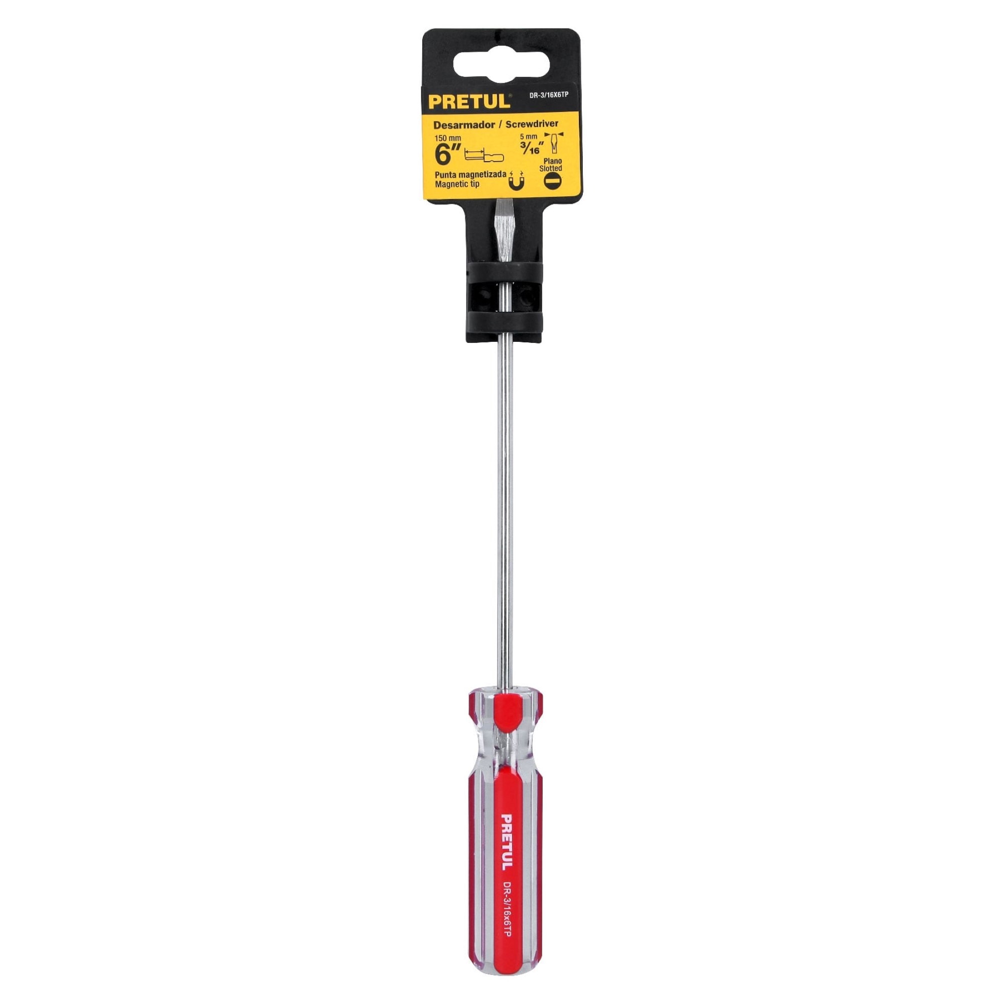 Destornillador De Pala 3/16" X 6" Mango De Pvc - Imagen 2