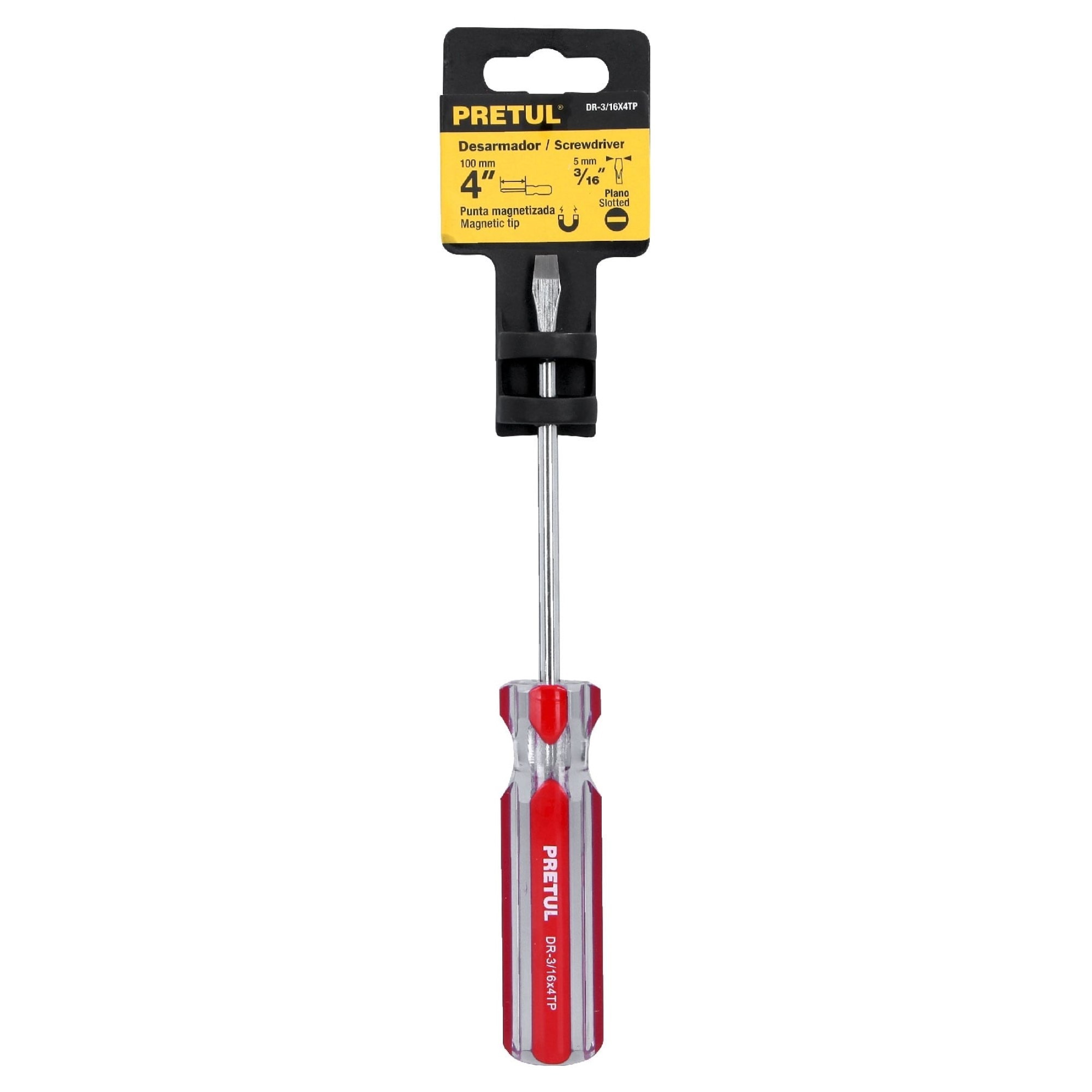 Destornillador De Pala 3/16" X 4" Mango De Pvc - Imagen 2