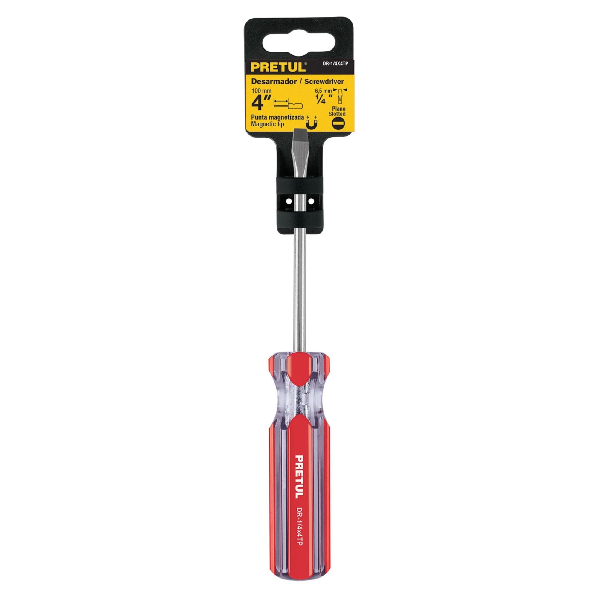 Destornillador De Pala 1/4" X 4" Mango De Pvc - Imagen 2