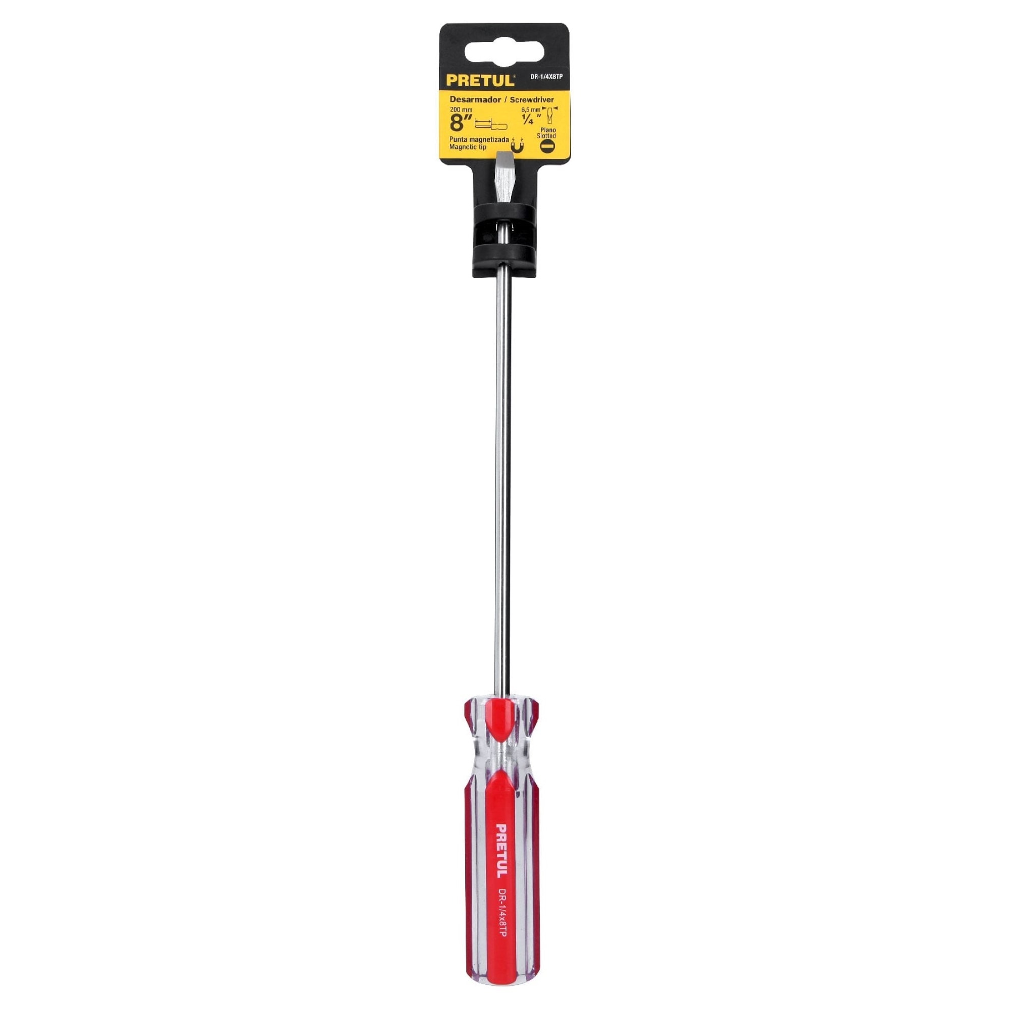 Destornillador De Pala 1/4" X 8" Mango De Pvc - Imagen 2