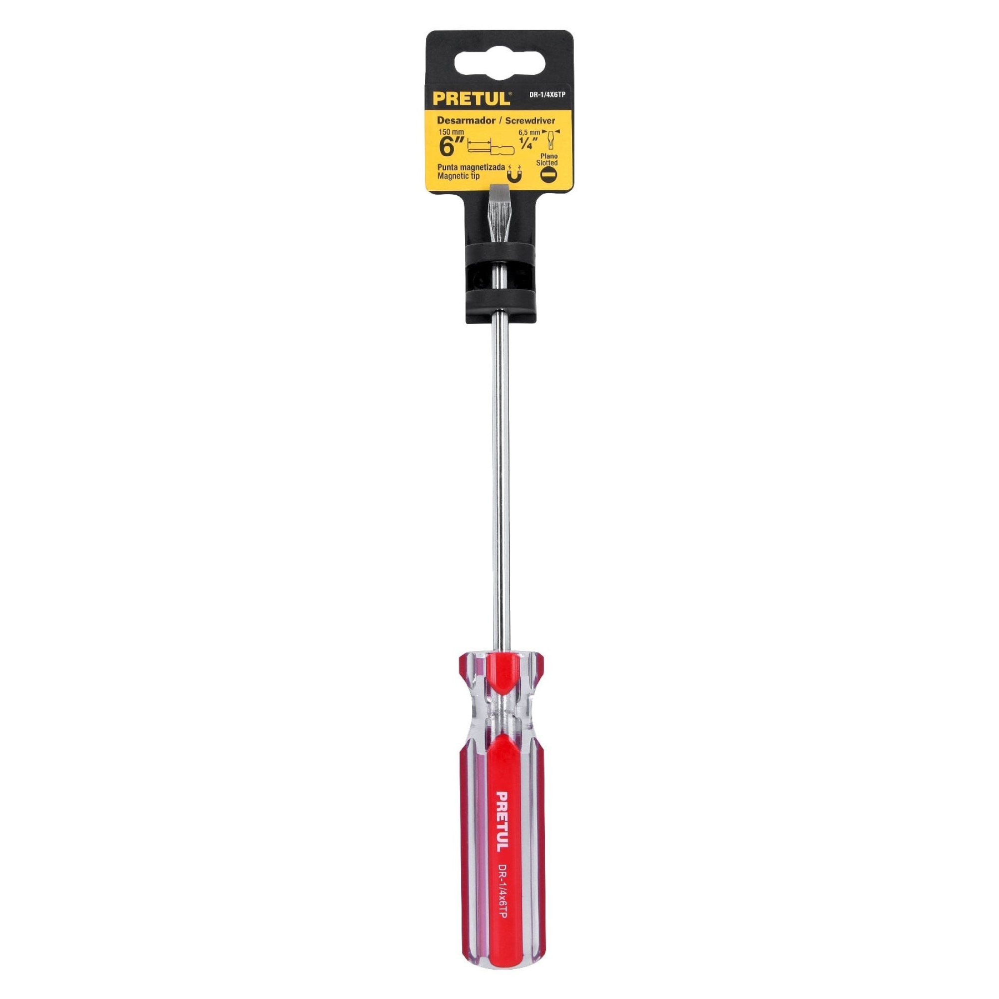 Destornillador De Pala 1/4" X 6" Mango De Pvc - Imagen 2