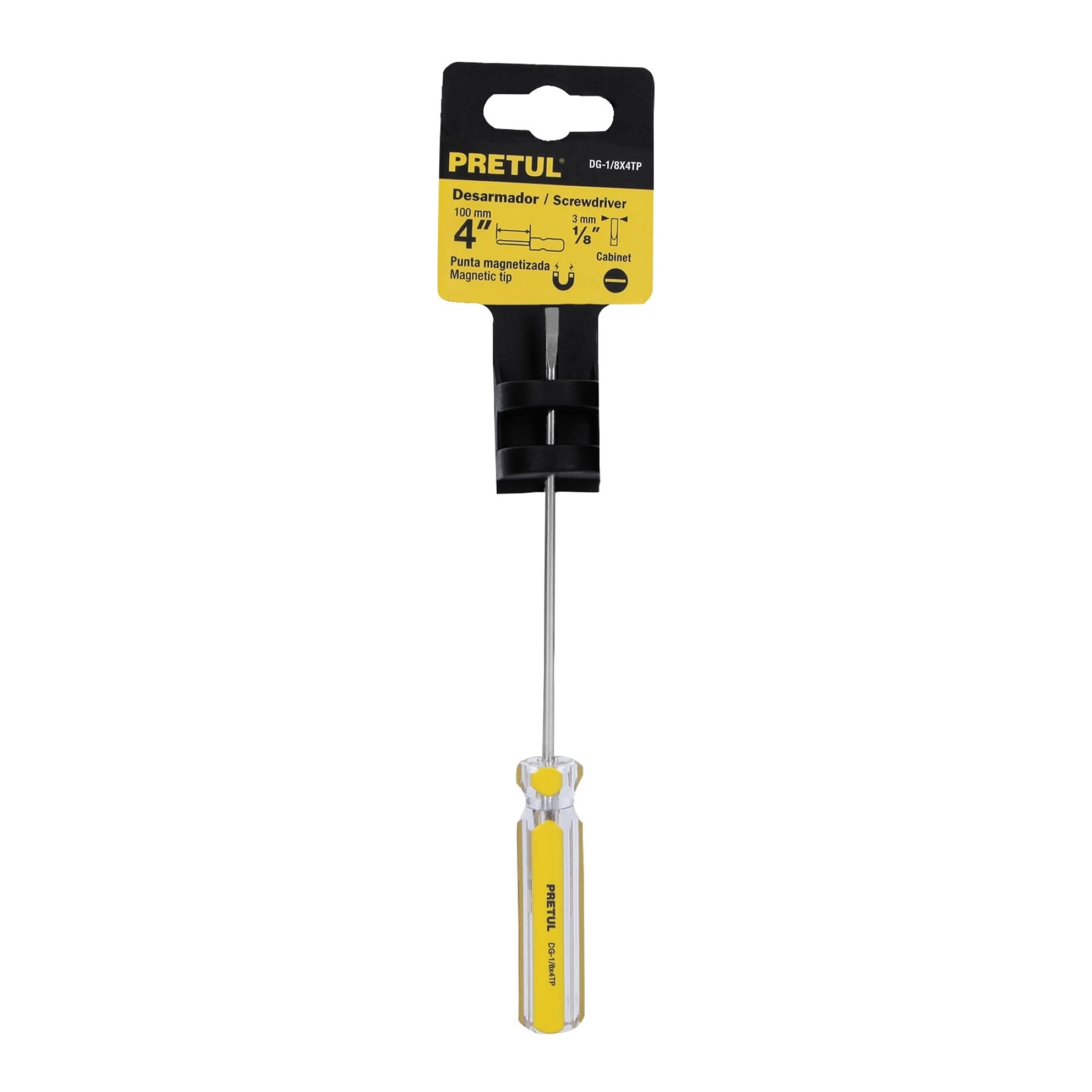 Destornillador De Gabinete 1/8" X 4" Mango De Pvc - Imagen 2