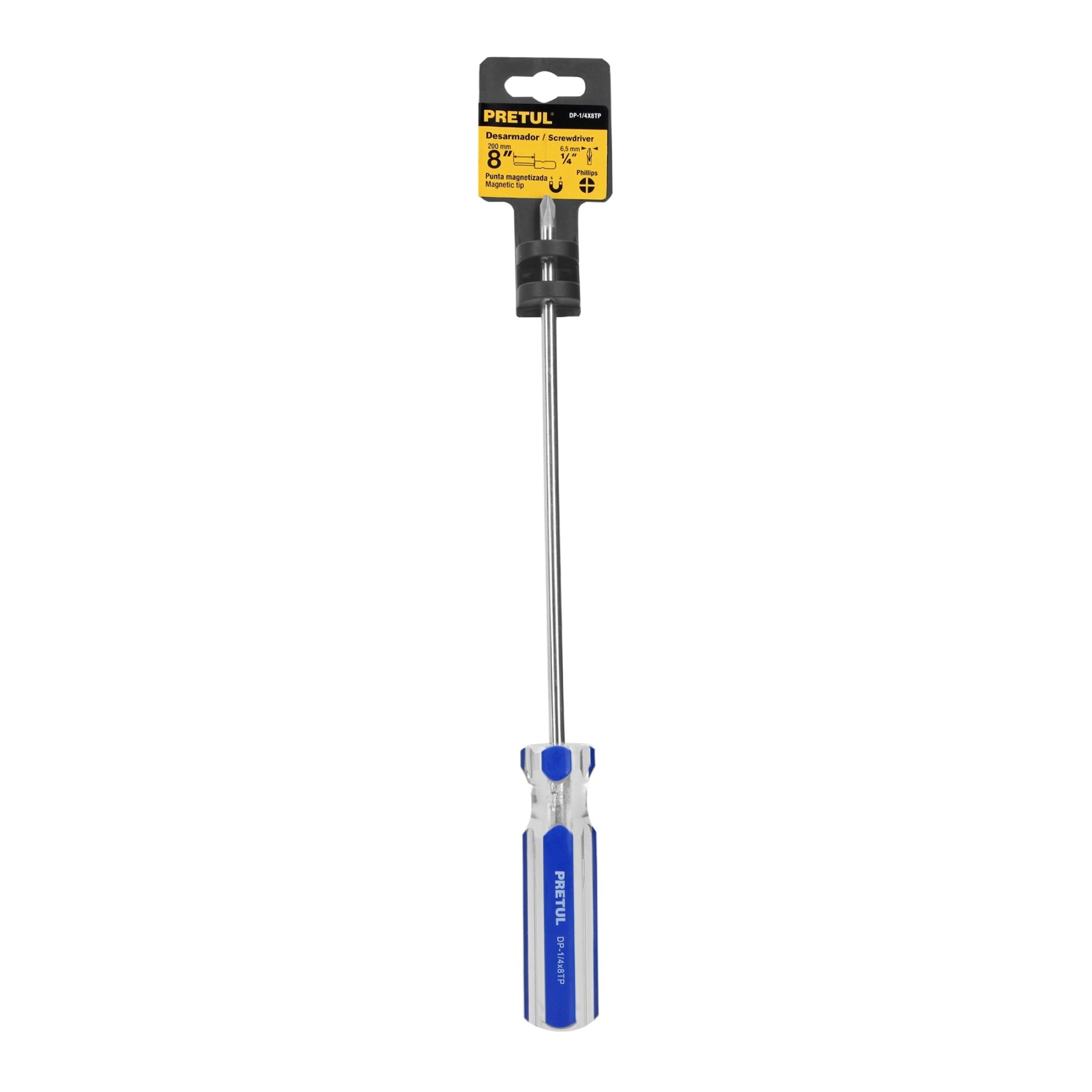 Destornillador De Estrella 1/4" X 8" Mango De Pvc - Imagen 2