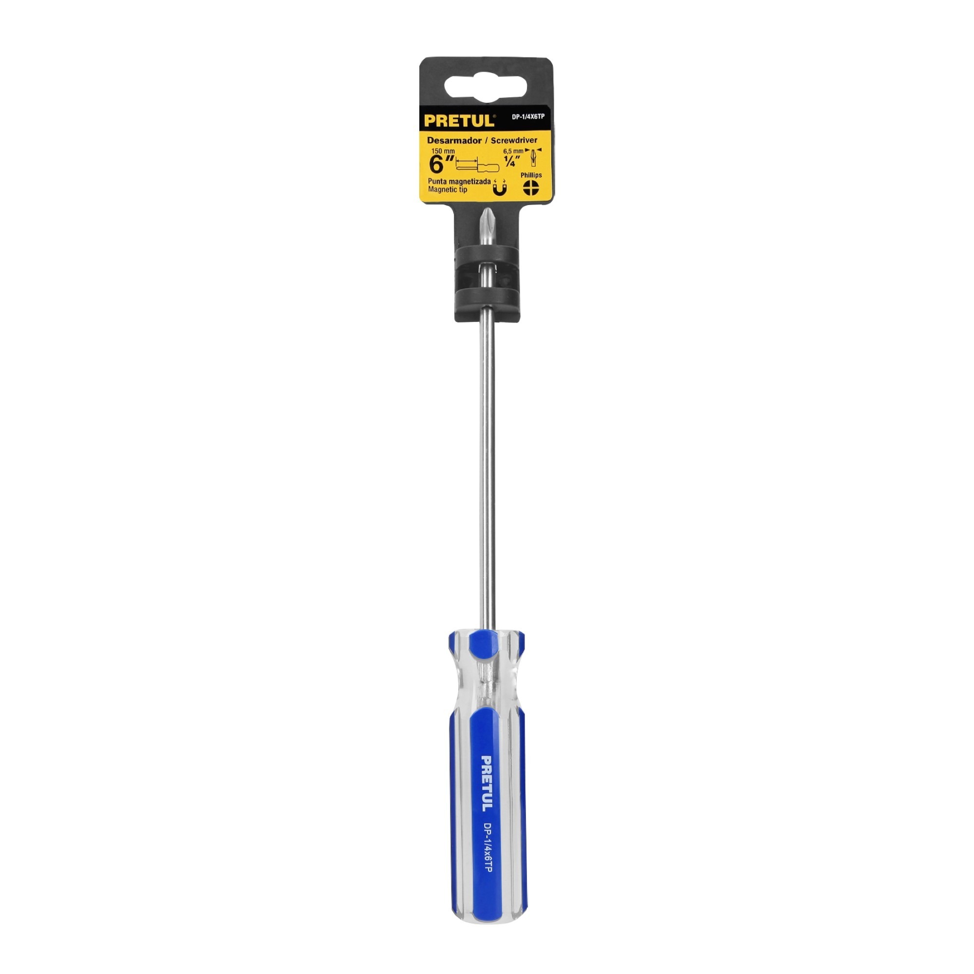 Destornillador De Estrella 1/4" X 6" Mango De Pvc - Imagen 2