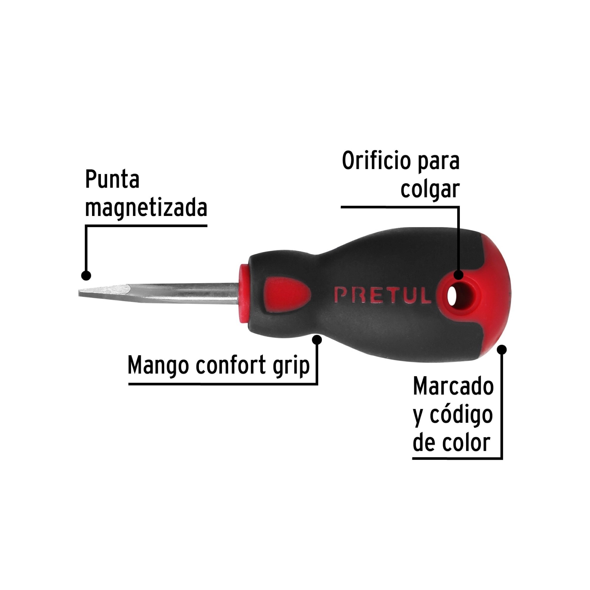 Destornillador De Pala 1/4" X 1.1/2" Comfort Grip - Imagen 3