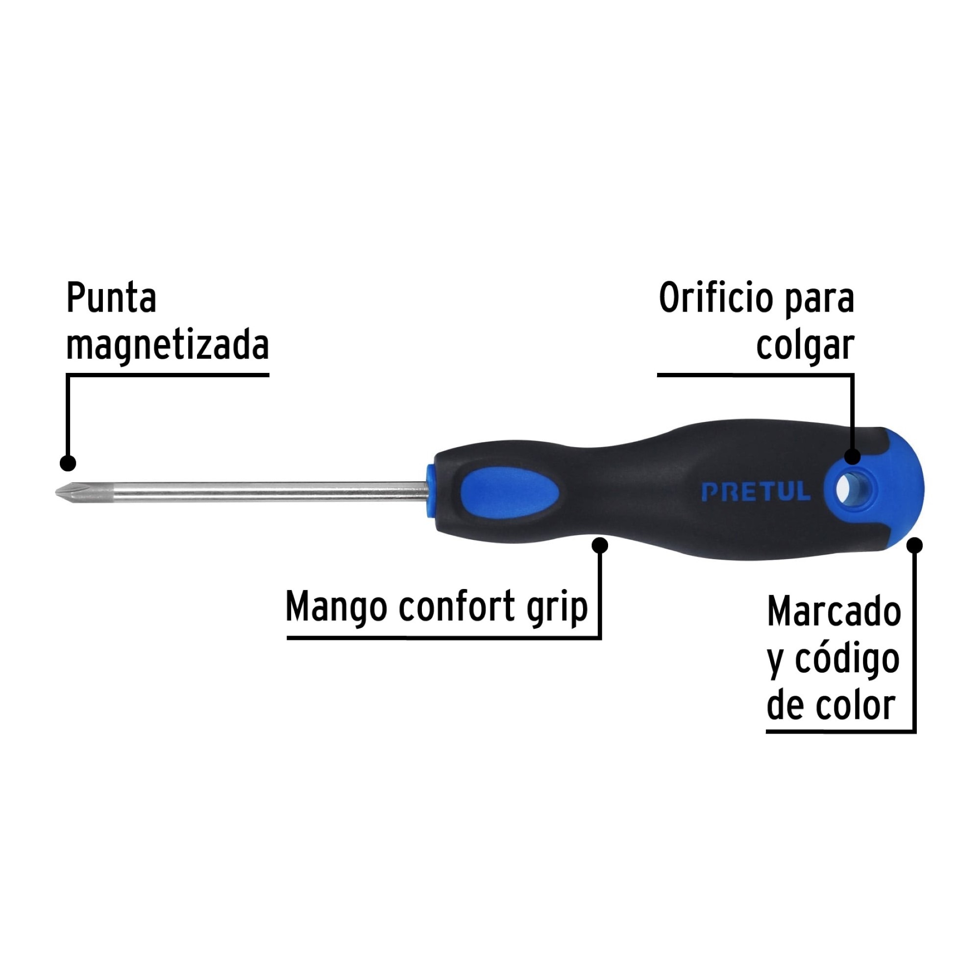 Destornillador De Estrella 3/16" X 3" Comfort Grip - Imagen 3