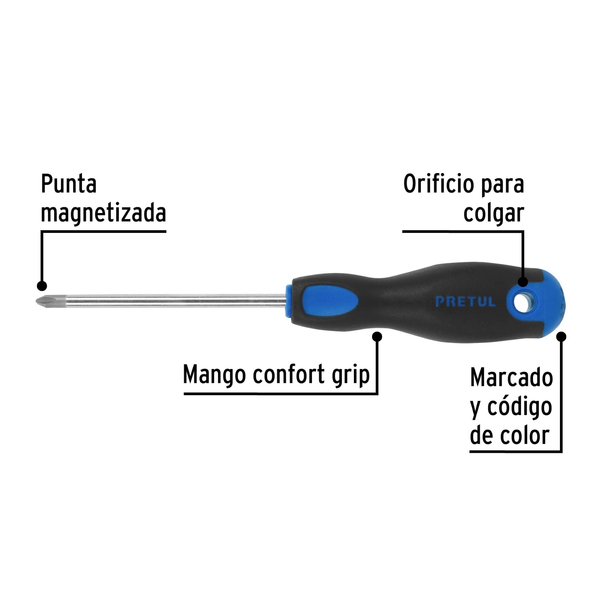 Destornillador De Estrella 1/4" X 4" Comfort Grip - Imagen 3