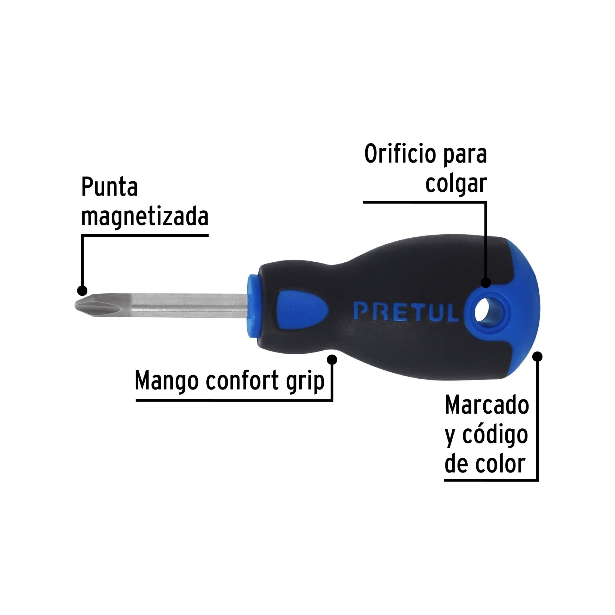 Destornillador De Estrella 1/4" X 1.1/2" Comfort Grip - Imagen 3