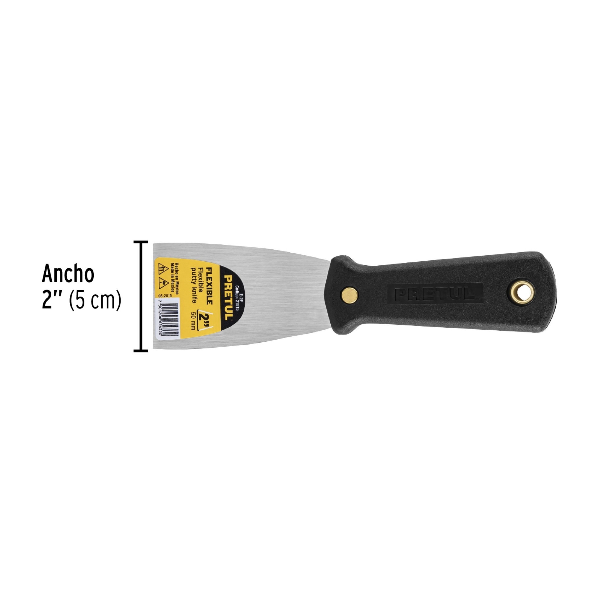Espátula Flexible De 5 cm Mango De Polipropileno - Imagen 3