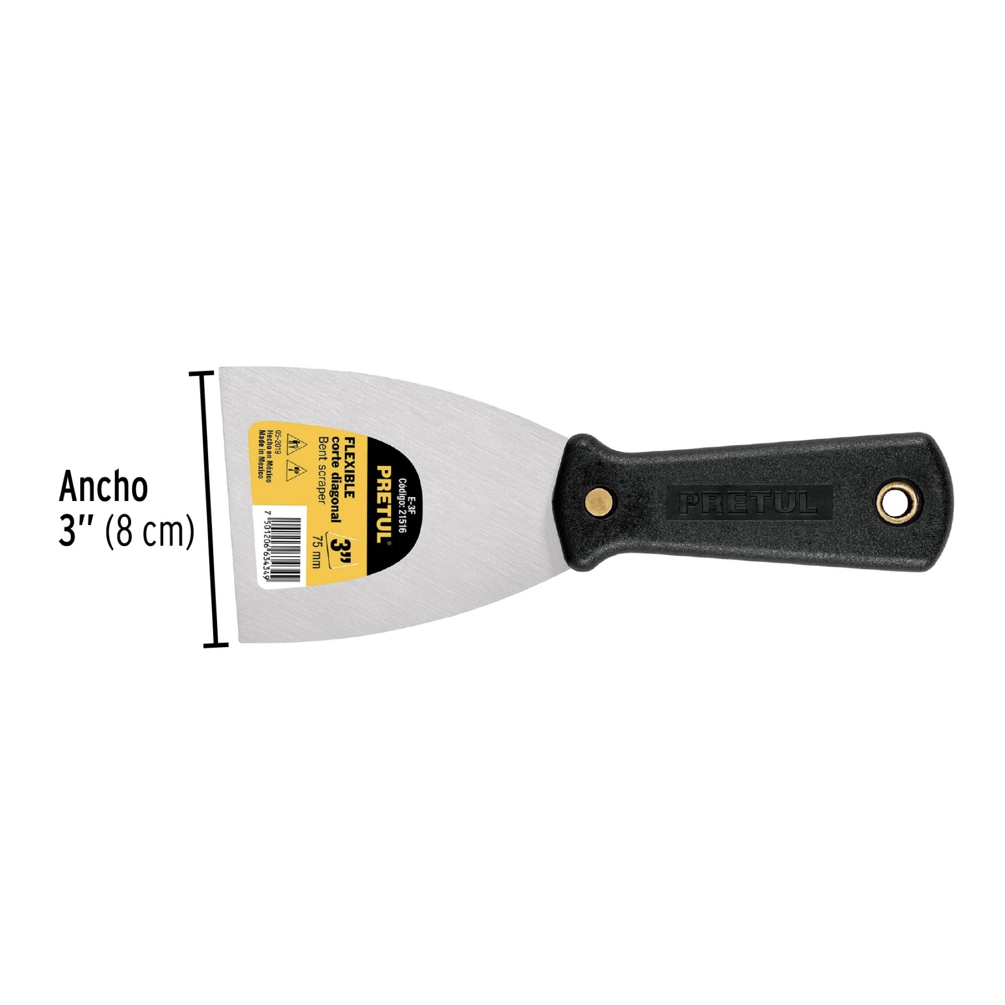 Espátula Flexible De 8 cm Mango De Polipropileno - Imagen 3